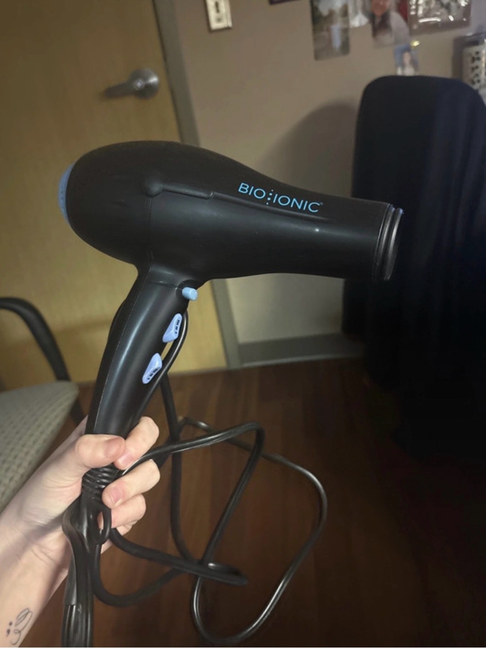 Bio Ionic Black Compact Hair Dryer - Lightweight Styling Tool
